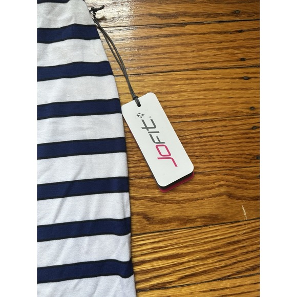 Jofit Women's Blue & White Stripe Essential Skirt Size XL NWT - Picture 2 of 6